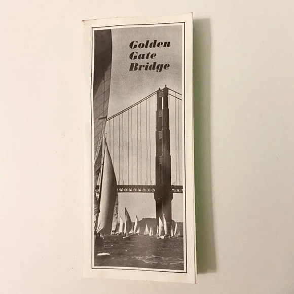 Vintage Golden Gate Bridge  Brochure and Map Collectible Travel Souvenirs - Picture 1 of 12